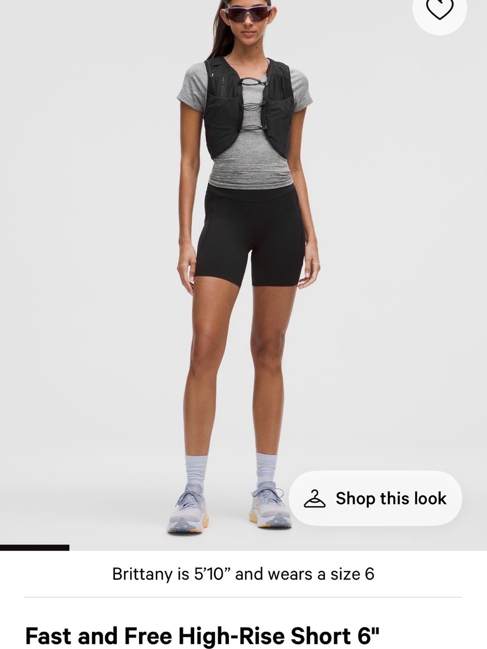 Lululemon Fast and Free 6” 5 pocket